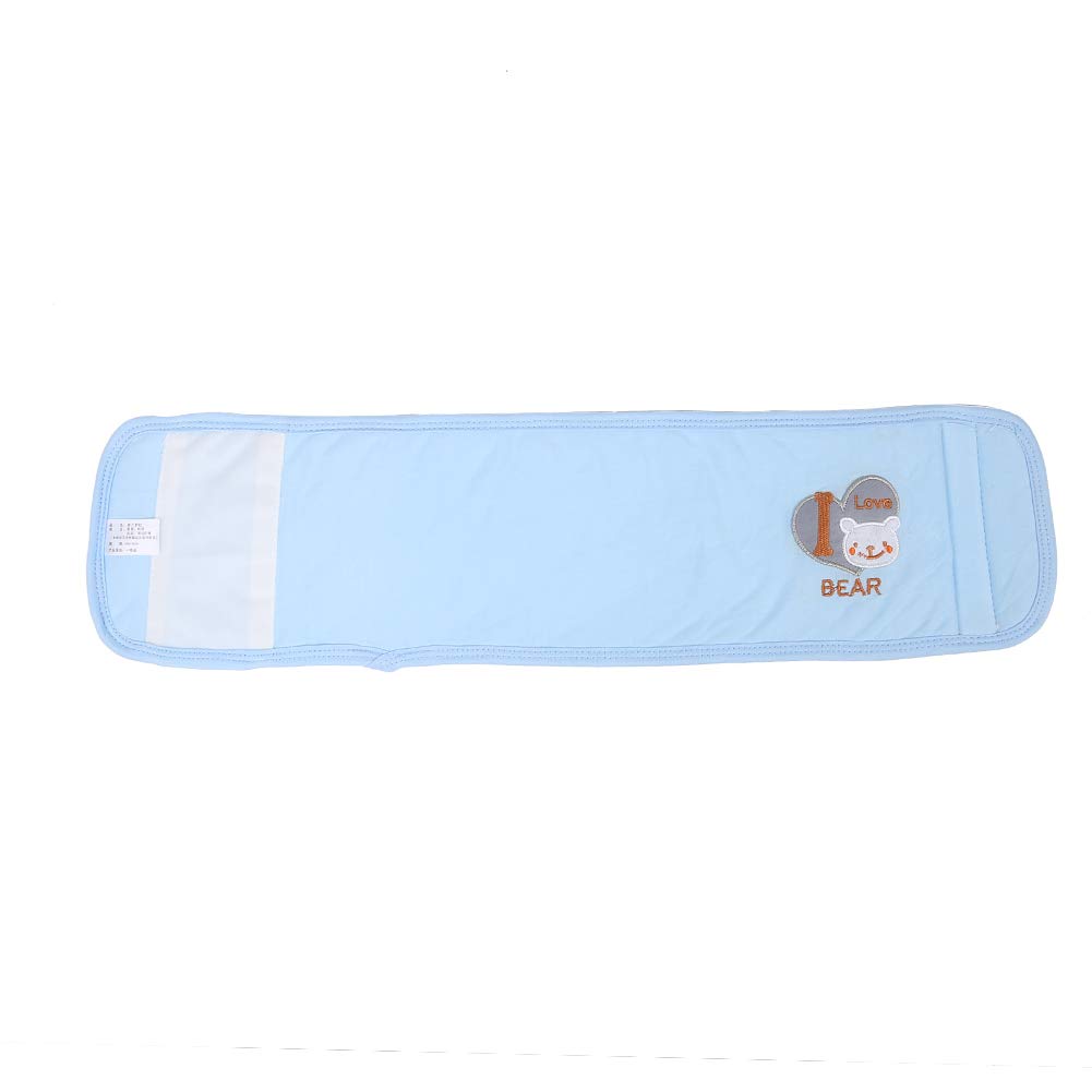 Haosie Baby Belly Button Band, Infant Belly Protector, Cotton Umbilical Hernia Belt for Toddler Boys Girls (22 X 6.3 In)(Light Blue) - Image 9